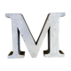 Lettre métal - m