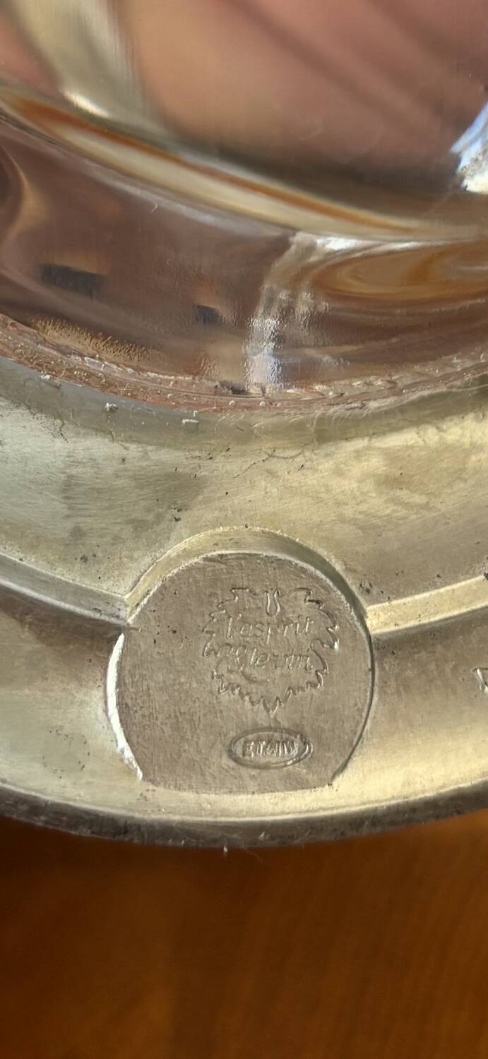 Pewter wine carafe "The Spirit and the Wine" – Exceptional piece – 1.3