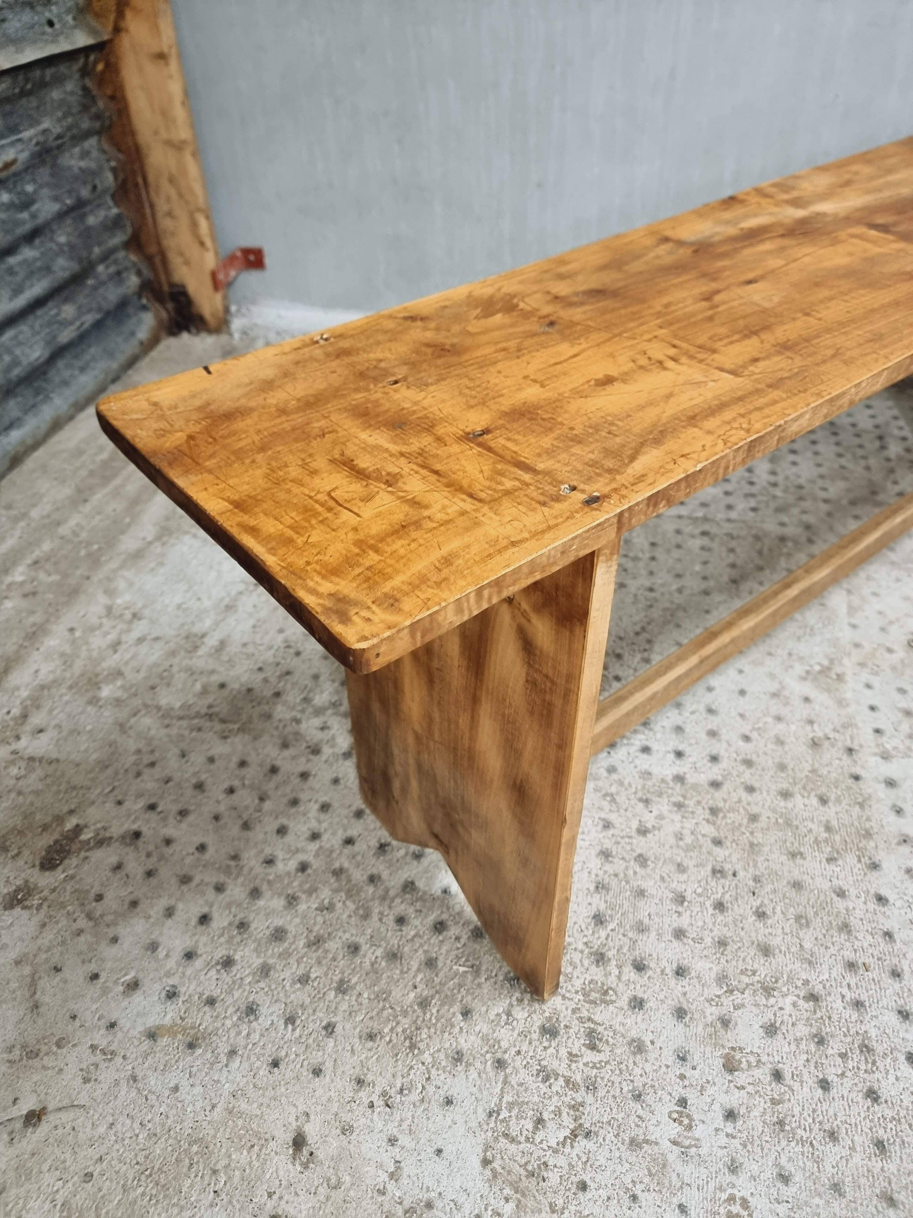 Antique wooden side table bench rural TV cabinet 40 x 200 cm