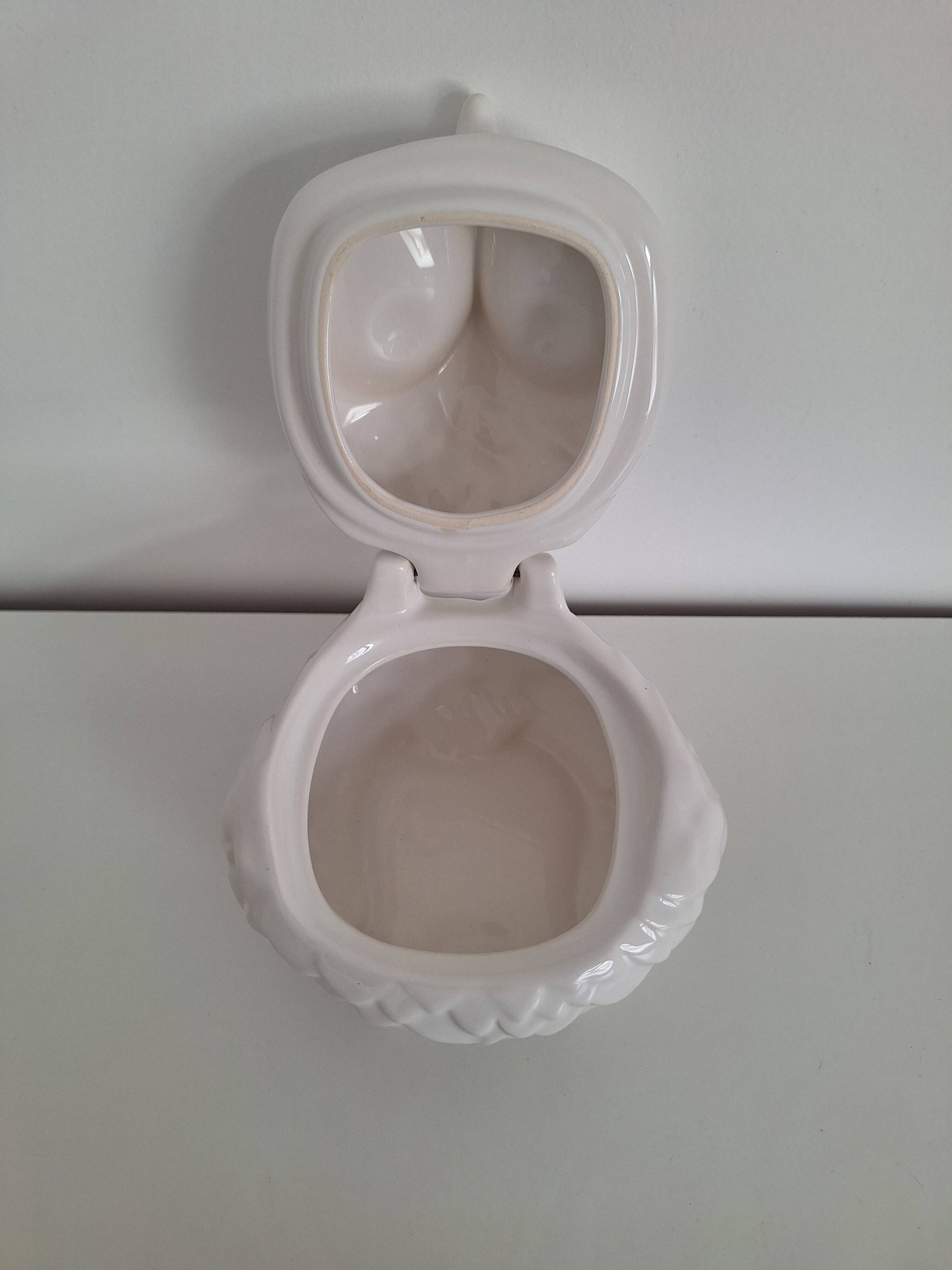 Ceramic owl box
