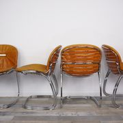 Set of 4 chairs Sabrina Italian design of the 1970s Gastone Rinaldi