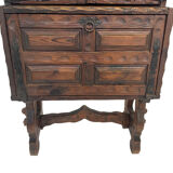 Vintage brutalist spanish wall cabinet cupboard design