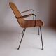 Wicker chair with Campo and Graffi armrests from the 60s.