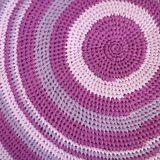 Tapis contemporain ora tressé en coton (73cm), édition unique