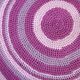 Tapis contemporain ora tressé en coton (73cm), édition unique