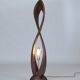 Abstract Wooden Standing Sculpture Floor Lamp by Flowlight Design Inifinity
