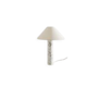 Lampe de table cylindrique en marbre blanc suédois du milieu du siècle par Bergboms, années 1960