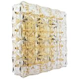 Large faceted crystal ceiling light by Kinkeldey, Germany, 1970s.