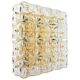 Large faceted crystal ceiling light by Kinkeldey, Germany, 1970s.