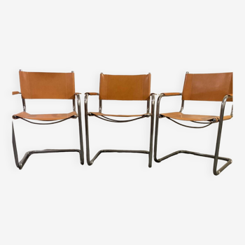 Lot de 3 fauteuils style Matteo Grassi MG5
