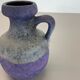 Set of Two Pottery Fat Lava Vases "Purple-Red" by Jopeko, Germany, 1970s