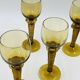 Lot de 5 verres à vin Roemer ambrés