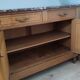 Art Deco oak and marble sideboard