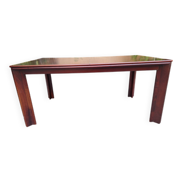 Table extensible vintage en palissandre par Carlo Scarpa pour Molteni, années 1960.