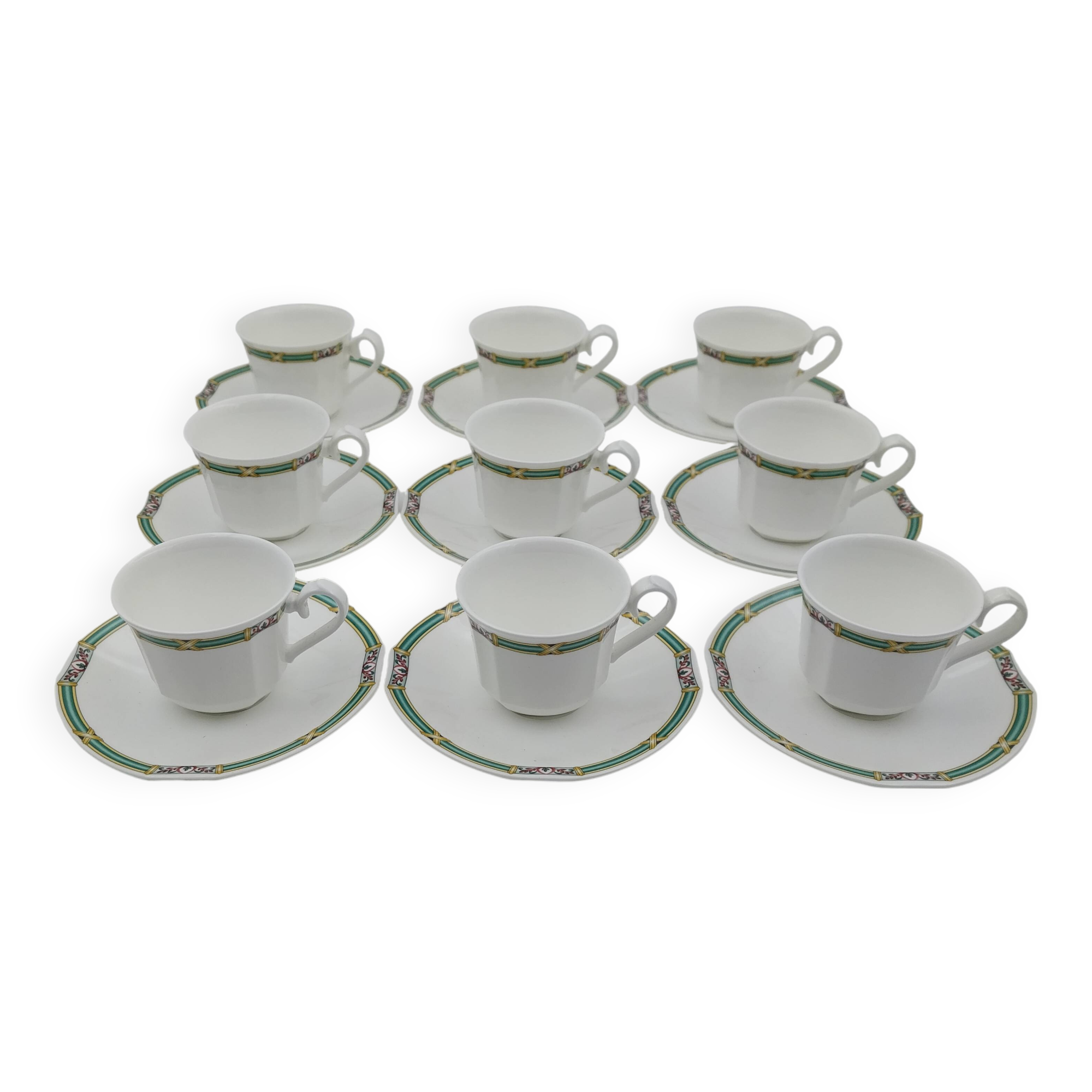 9 Tasses et soucoupes Orofino Villeroy Boch