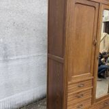 Parisian armoire style oak wardrobe