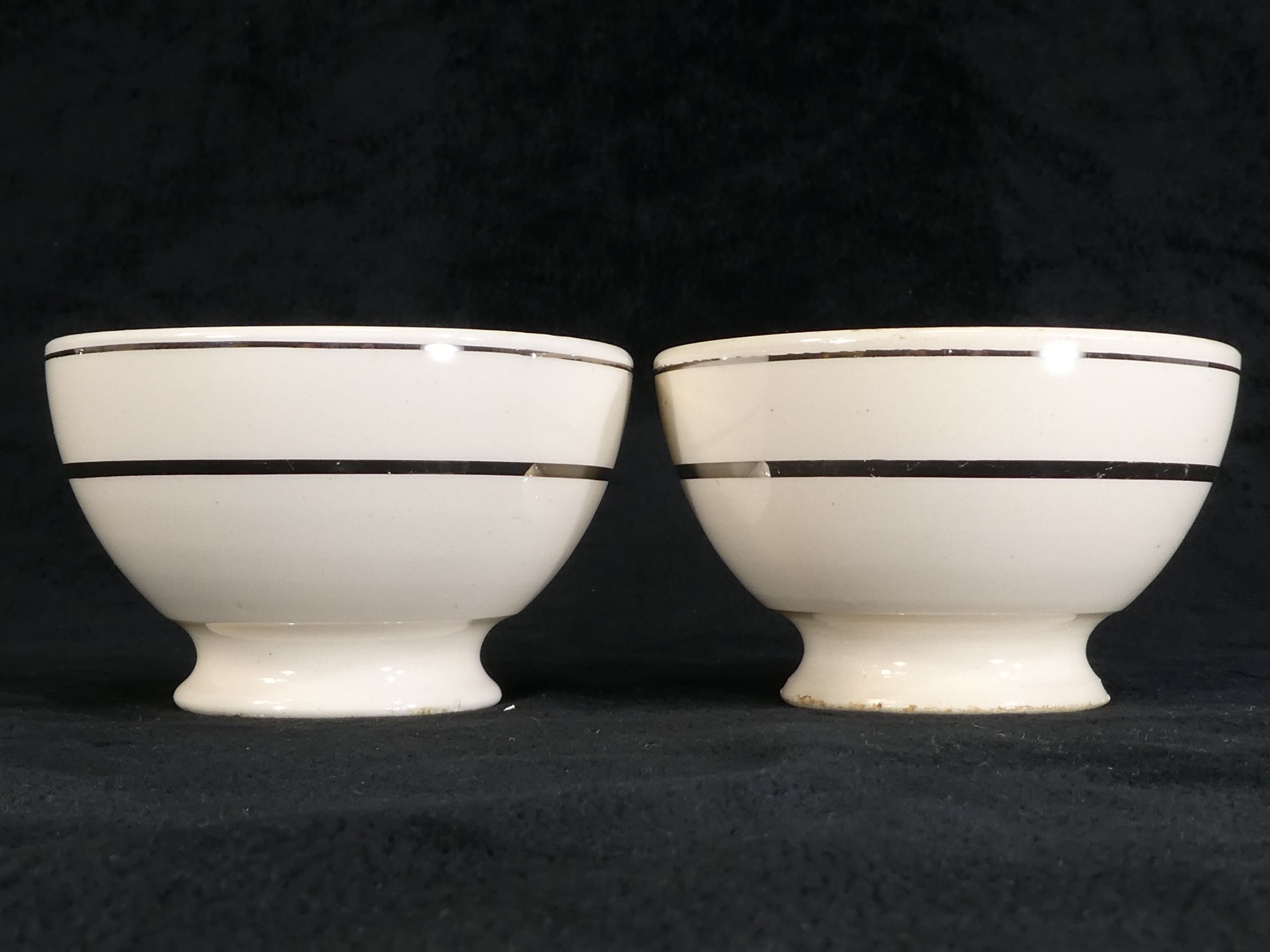 Pair of bowls in earthenware of Badonviller