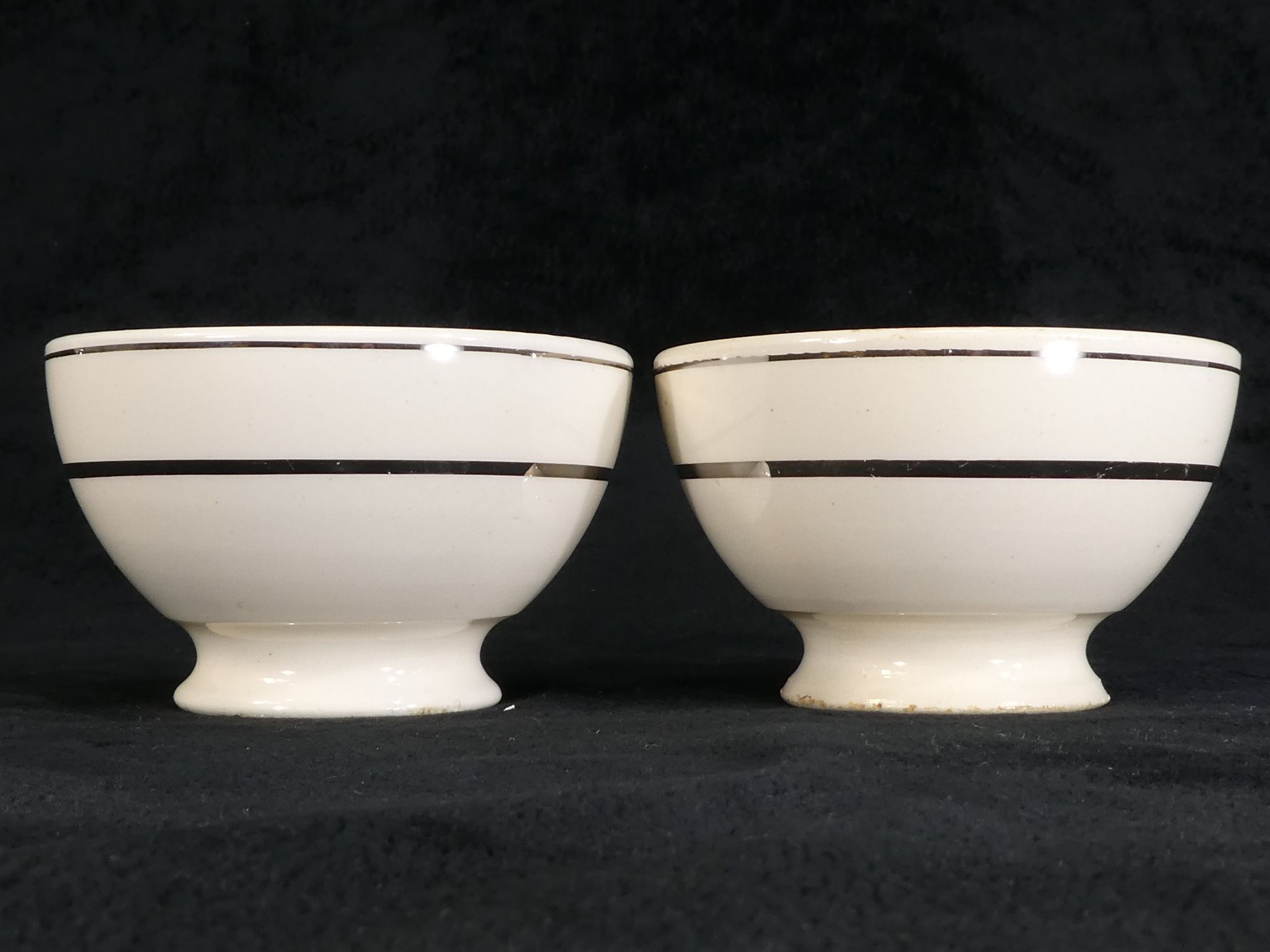 Pair of bowls in earthenware of Badonviller