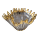 Free-form crystal bowl with fine gold gilding – Vintage 1950s/1960s