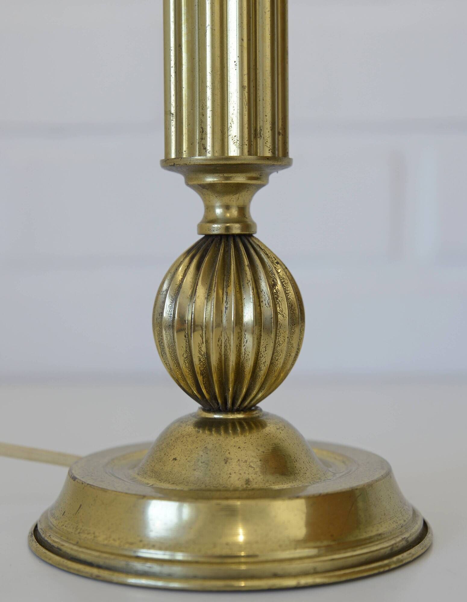 Vintage Brass Table Lamp Base / Hollywood Regency Lamp / Neoclassical Light