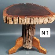 Tabouret ou bout de canapé brutaliste en teck 13 kg, 2 disponibles D344 /1/