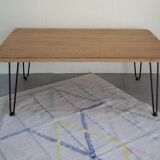 Coffee table in raw oak 110x42x74