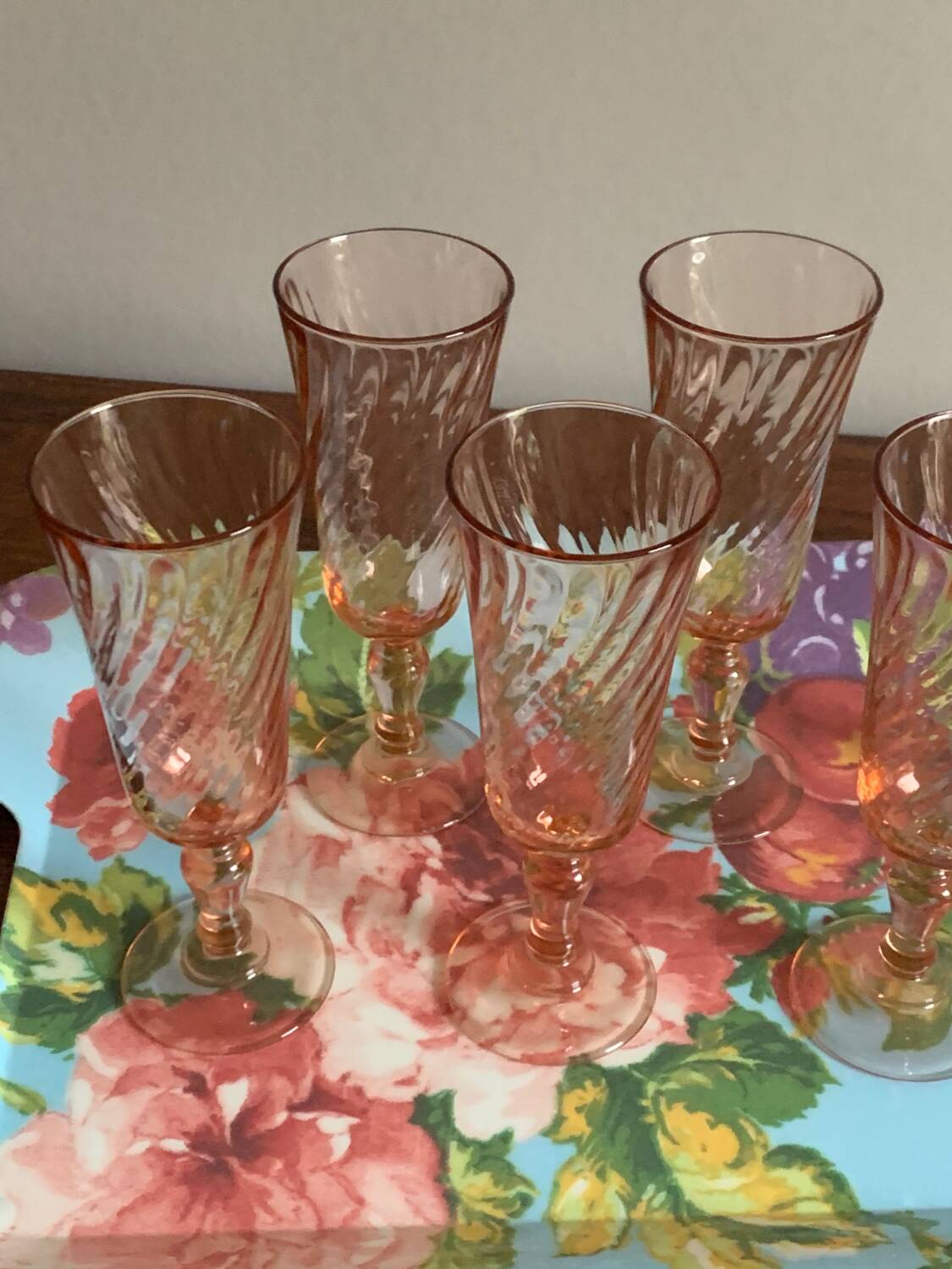 Rosaline champagne flutes