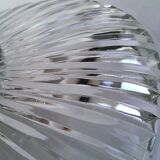 Glass Art Deco bowl with metal base