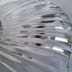 Glass Art Deco bowl with metal base