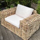 Salon de jardin en rotin balinais