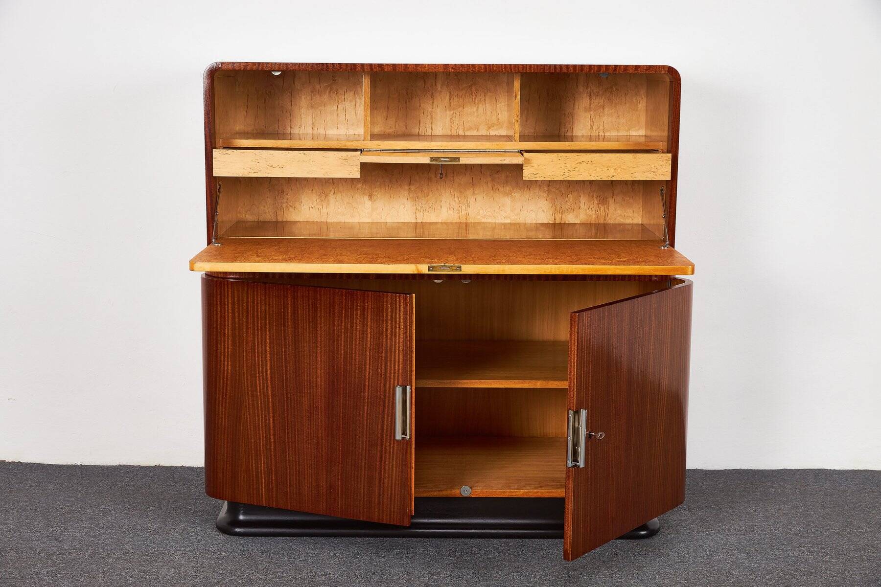 Cabinet de secrétaire Art déco par Jindrich Halabala pour Up Závody, années 1930