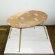 Oval coffee table from the 1950s by Ilse Möbel Germany.