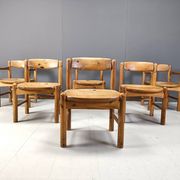 Rainer Daumiller pine wood dining chairs for Hirtshals Savvaerk - set of 6 - 1970s