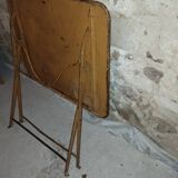 Table pliante fer forgé bistrot jardin