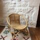 Wicker and rattan child armchair 50