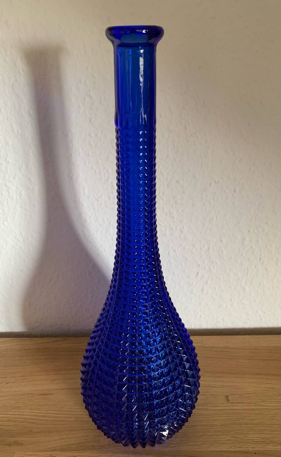 Cobalt blue Empoli glass carafe