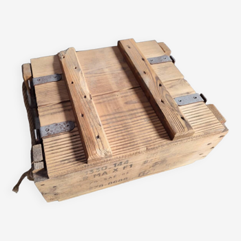 Old military wooden crate