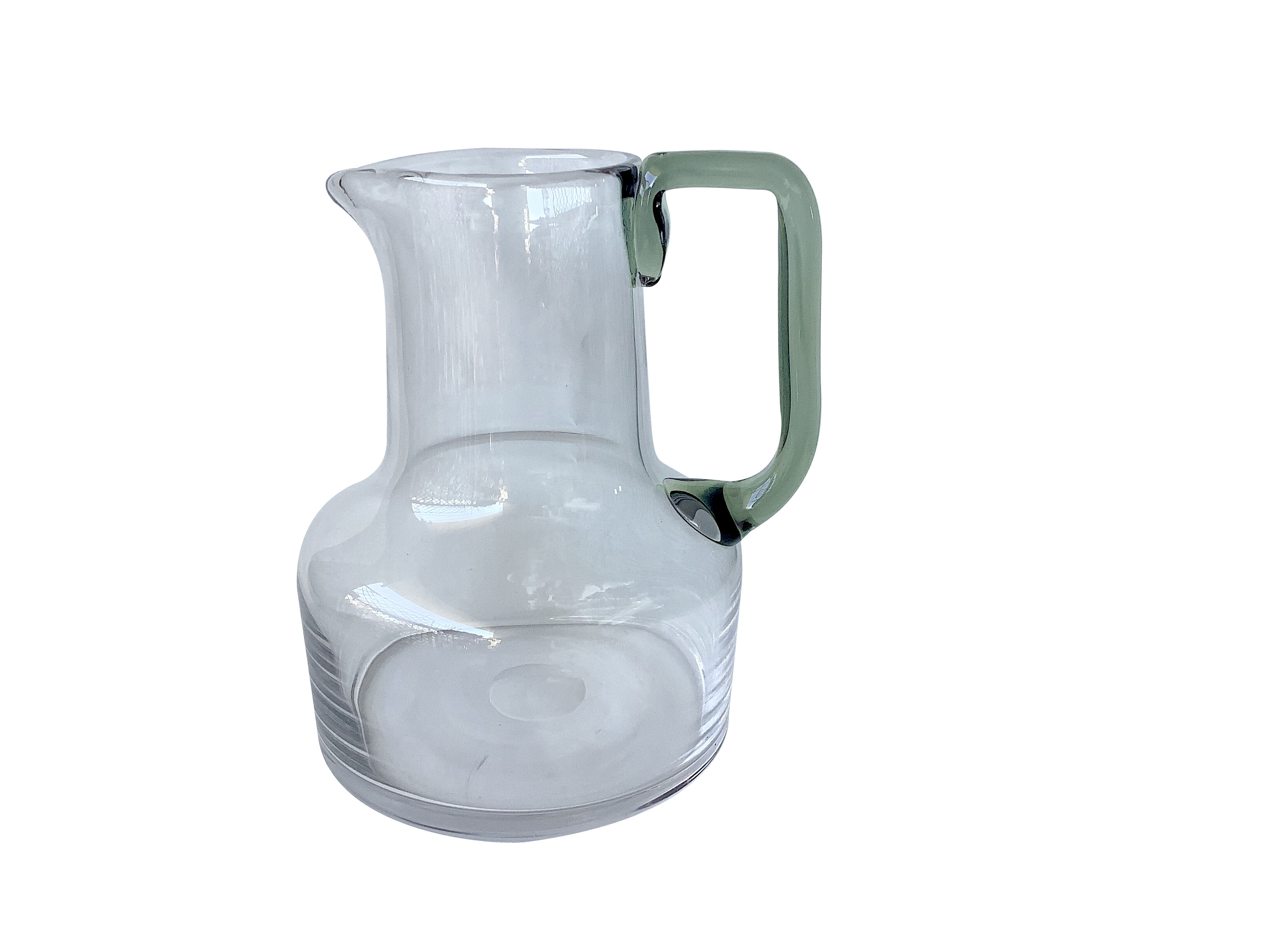 Design blown glass decanter