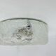 Mid-century Hillebrand iced glass ceiling lamp, 1970s