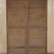 Double Art Deco wardrobe in satin walnut circa 1930