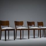 Art Deco Makassar dining chairs, 1930s, set of 4