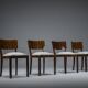Art Deco Makassar dining chairs, 1930s, set of 4