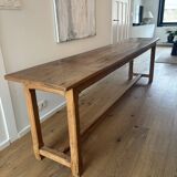 Console table "campaign" solid oak