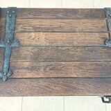 Rustic solid oak chest