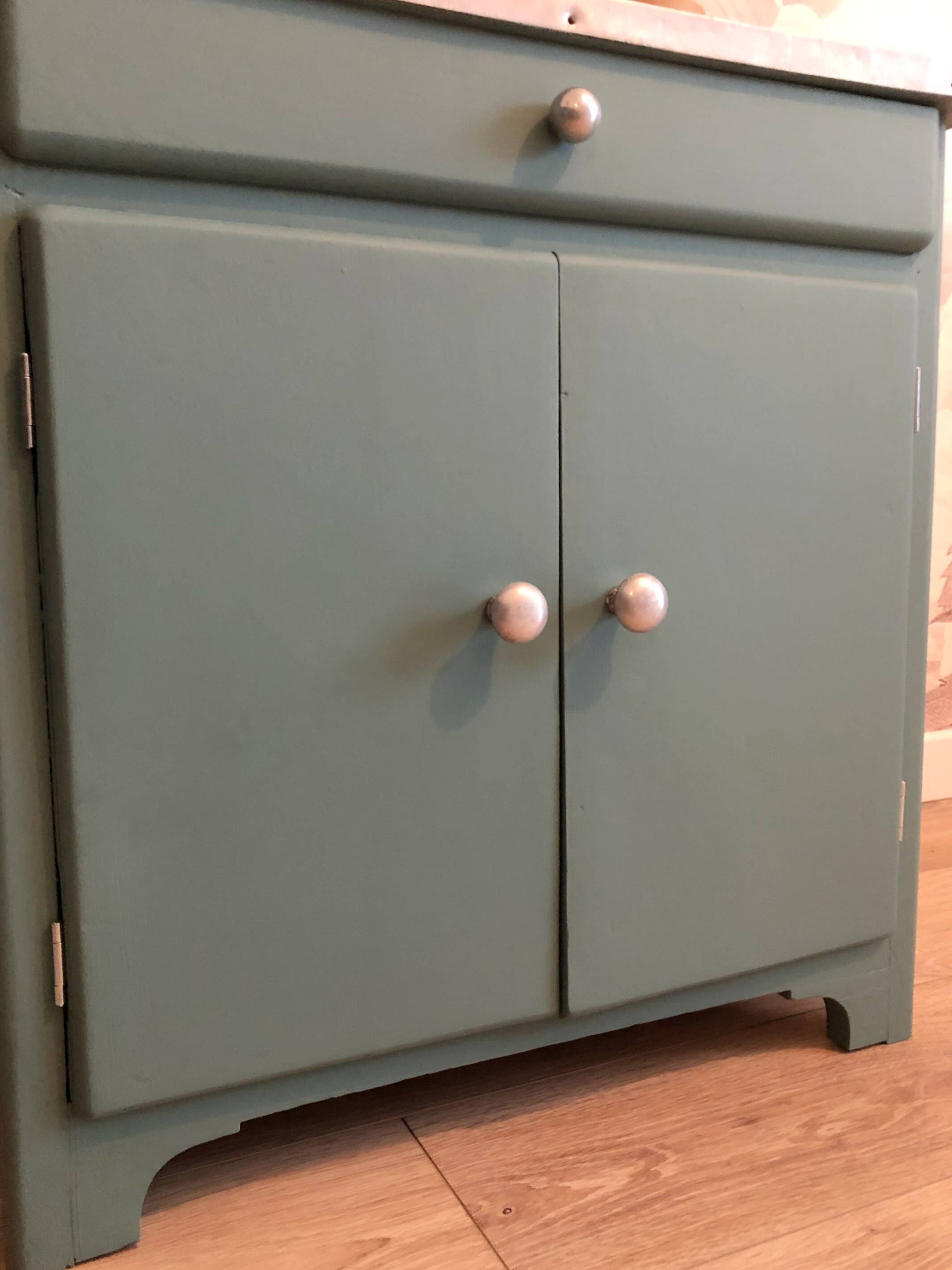 70s storage unit, Celadon Green