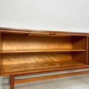1960s Vintage Large Minimalistic Mid-Century Teak Sideboard