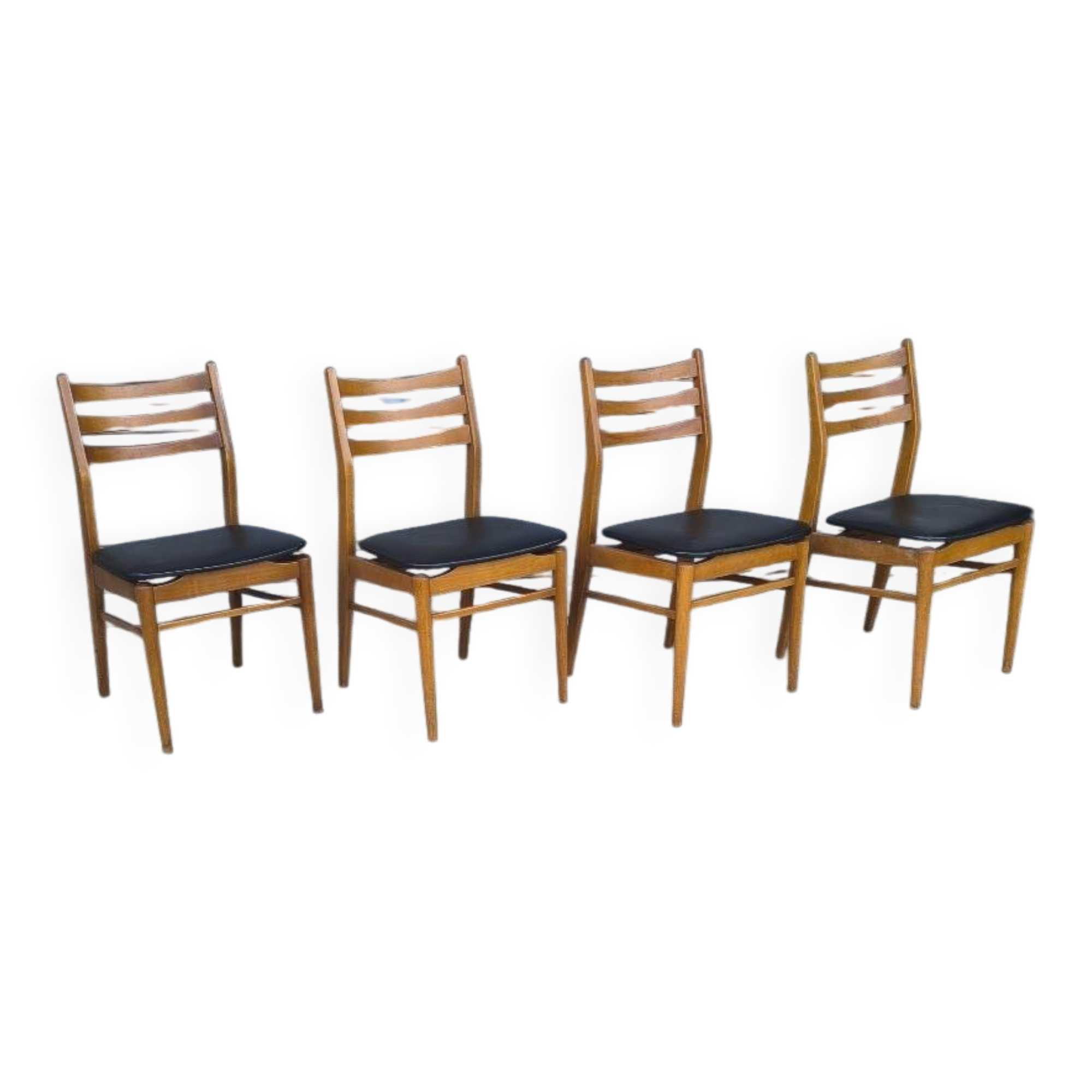 Set of 4 Scandinavian chairs from the 1960s.