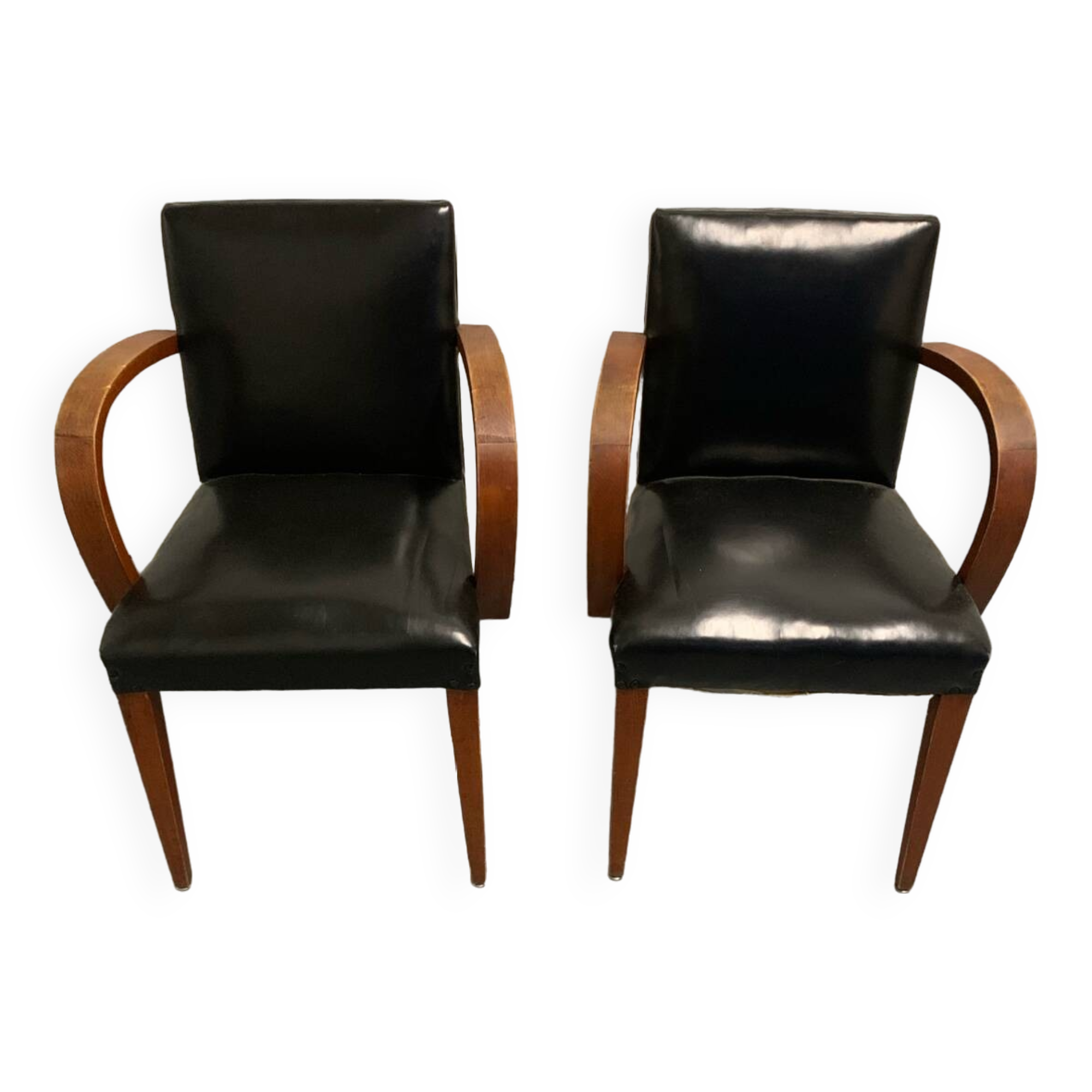 Pair of bridge armchairs
