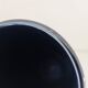 Dark blue ceramic roller vase