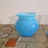 Ensemble de vases scandinave en verre opalin de Erik Hoglund 1960
